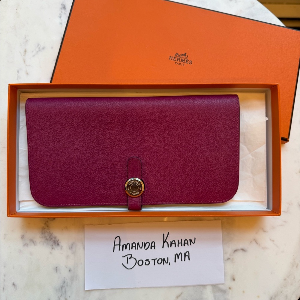 SOLD- Hermès Dogon Duo Wallet